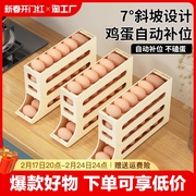 滚动鸡蛋盒收纳盒冰箱用侧门放鸡蛋礼盒装鸡蛋架托保鲜盒新鲜神器
