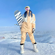 雪怡派滑雪服男女套装，防水防风透气保暖单板双板抓绒滑雪衣裤