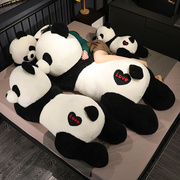 卡通情侣大熊猫趴趴熊猫，公仔毛绒玩具睡觉抱枕靠垫办公室午睡趴枕