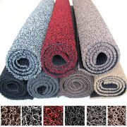 。汽车PVC丝圈脚垫 喷丝地毯用品 手裁丝圈卷材 9米长加厚 单色