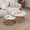 茶几客厅家用圆形桌子组合小户型轻奢简约现代沙发，茶几桌简易阳台
