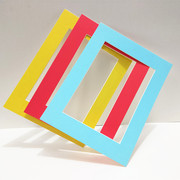 30张儿童画方形圆形简易卡纸，8k单框装裱a4纸，相框幼儿园美术a3画框