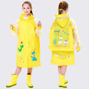 小女孩雨衣儿童防水2-13幼儿园，公主婴儿雨衣，小童粉红不带书包位雨