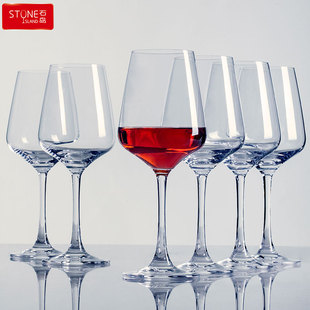 石岛红酒杯子套装，家用欧式葡萄酒杯醒酒器，水晶玻璃高脚杯创意酒具