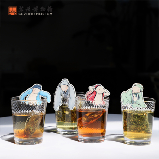 苏州博物馆 唐寅创意茶泡袋装茶包花茶礼盒玫瑰红茶乌龙桂花绿茶