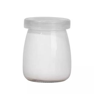 酸奶布丁瓶150ml200ml透明玻璃加厚耐高温密封带盖果酱瓶果冻杯