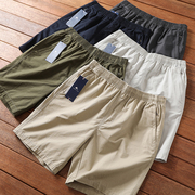 天化板的质感 线下199起 夏季男士全棉纱卡松紧腰短裤五分裤