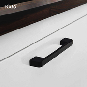 德国kabo橱柜抽屉拉手黑色美式柜，门把手简约单孔柜子衣柜门小拉手
