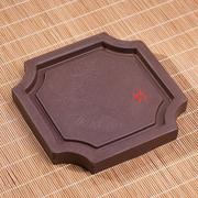 紫砂花盆托盘家用现代简约茶具托盘陶瓷正方形，托盘花盆底盘接