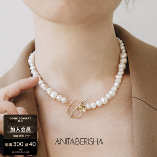 ANITA BERISHA Magnolia Choker 纽约设计师玉兰珍珠短项链锁骨链