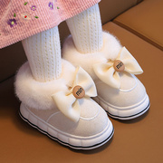 儿童雪地靴女童男童防水防滑加厚保暖短靴加绒雪地棉宝宝童靴棉鞋