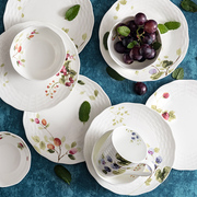 日式秋实碗陶瓷碗餐具盘子杯子饭碗骨瓷碗家用组合小碗创意骨瓷