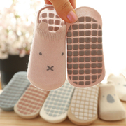 宝宝地板袜夏季防滑学步袜薄棉婴幼儿学步袜套早教地板袜短袜