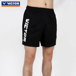 victor胜利羽毛球服速干短裤威克多男女款竖标时尚运动裤6299