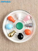 现代彩色单孔拉手圆球形单颗衣柜门抽屉把手，橙蓝绿白灰粉色儿