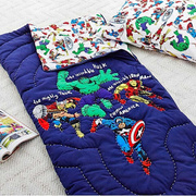 卡通儿童纯棉睡袋中大儿童室内防踢被户外旅游b便携式保暖隔脏睡