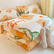 夏季牛奶绒毛毯办公室午睡空调，毯子床单春秋，珊瑚绒沙发盖毯轻薄款