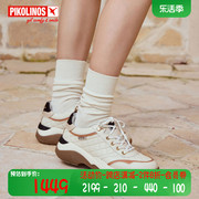 pikolinos派高雁，秋季多材质拼接圆头平跟系带，运动鞋pl237103