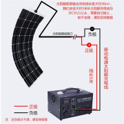 太阳能发电机系统家用全套，220v光伏发电户外移动电源，锂电池蓄电池