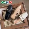 cartelo卡帝乐鳄鱼乐福鞋，女鞋脚感轻盈一鞋两穿时尚，简约优雅舒适
