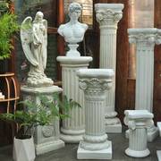 欧式复古花盆罗马柱摆件底座花架婚庆仿古户外柱子装饰落地摆件柱