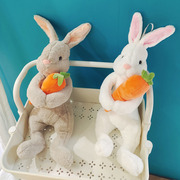 兔子毛绒玩具小白兔公仔，玩偶睡觉抱床上可爱布娃娃2023兔年吉祥物