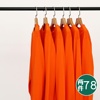 活力色彩橙色橘色重磅纯棉圆领长袖，t恤男女，纯色全棉不透宽松体恤
