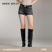 土耳其牛仔Miss Sixty2024夏季牛仔短裤女磨破显瘦热裤