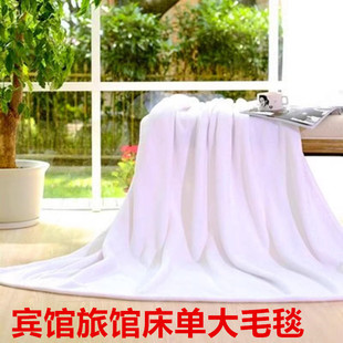 拍照背景毯白色毛毯纯色法兰绒毯子珊瑚绒床单空调被厚款单人沙发