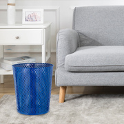 创意时尚铁艺镂空卧室垃圾桶，家用客厅轻奢高颜值办公室商用大纸篓