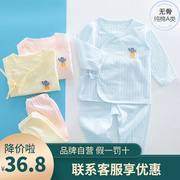 婧麒宝宝睡衣夏季薄款短袖纯棉儿童套装男孩女童家居服婴儿空调服