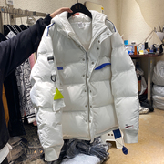 潮牌羽绒服女冬季2024洋气时尚运动宽松白色今年流行外套