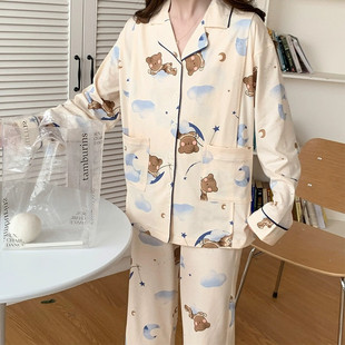 月子服秋冬季产后纯棉10月份11哺乳孕妇睡衣女春秋产妇喂奶怀孕期