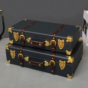 收纳箱储物整理老式皮箱子手提箱，复古家用衣服收纳神器装饰道具箱