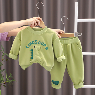 男童卫衣套装2秋装3儿童装，0-1岁宝宝8个月，婴儿衣服春秋4小童帅气5