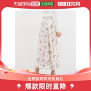 日本直邮Honeys 女士立体花卉图案雪纺长裙 舒适易穿 适合多种搭