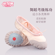 儿童舞蹈鞋肉色女童芭蕾舞，考级软底猫爪鞋跳舞鞋，成人中国舞练功鞋
