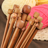织围巾的棒针单头编织竹针手工编织毛衣针毛线，签碳化竹针钩针工具