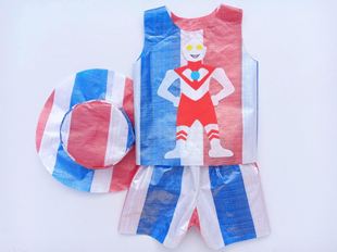 环保服装儿童时装秀六一创意，男童女童亲子材料diy幼儿园衣服