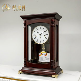 欧式钟表座钟客厅家用时尚整点报时新中式台式时钟报时钟表摆件