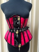 发布红色漆皮宫廷束腰哥特式收腹马甲corset钢骨束身衣瘦身衣