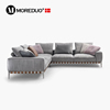 MOREDUO/ 简约布艺沙发Gregory XL Sofa直排大平层全真皮沙发组合