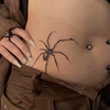 2张蜘蛛果汁纹身贴纸草本，半永久防水男女不反光逼真持久腹肌