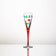 意大利进口zecchin波点系列，笛型红酒杯水杯，手工玻璃葡萄酒杯子