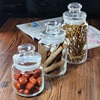 乐美雅圆形密封瓶，食品级玻璃茶叶防潮储物罐药材，海味干货调料罐子