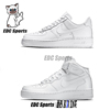 耐克nikeairforce1af1空军一号，纯白中低帮男女休闲板鞋cw2288