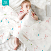 初生婴儿竹纤维纱布包巾，宝宝夏季薄款襁褓抱被产房裹单新生儿用品