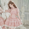 原创正版十字梦lolita甜美少女日常洋装娃娃，op可爱蕾丝短袖连衣裙