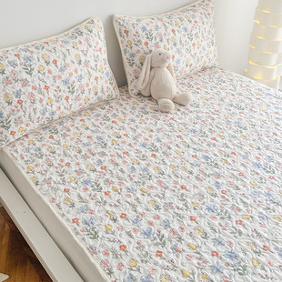 罗兰新疆棉花棉絮可洗床垫保护垫全棉软垫可折叠单双人床褥垫被夏