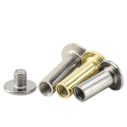 不锈钢子母钉镀铜镀镍子铆钉相册螺钉对接对锁对拧螺丝